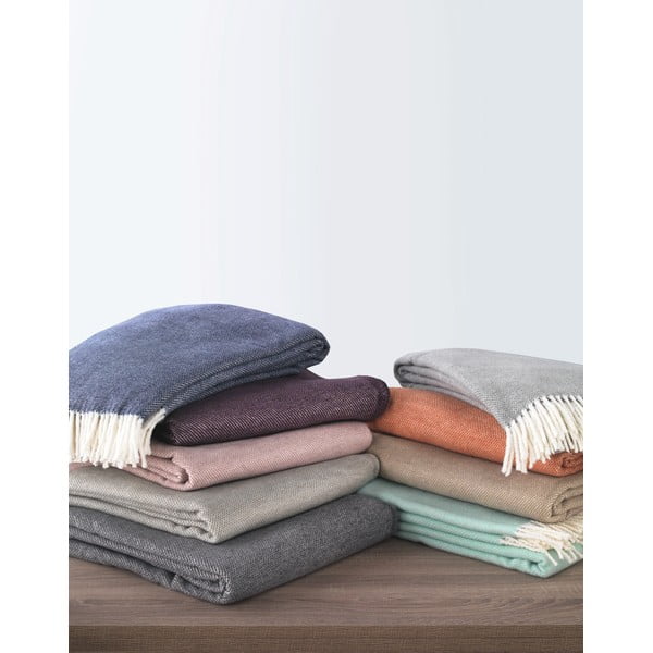 Svetlohnedý pléd s podielom bavlny Euromant Jade, 140 x 180 cm-image-4