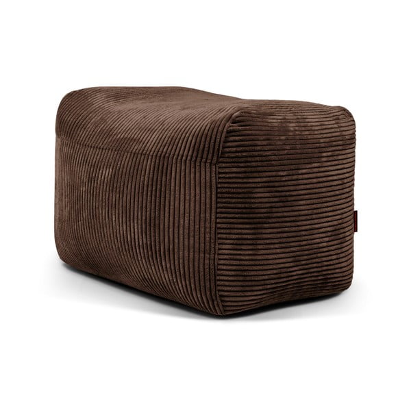 Tmavohnedý menčestrový sedací vak Plus 70 Lounge – SLOWDOWN