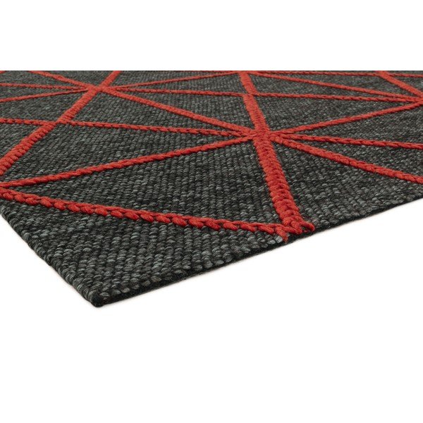 Čierno-červený koberec Asiatic Carpets Prism, 160 x 230 cm-image-3