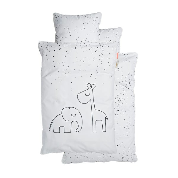 Biele detské obliečky Done by Deer Dreamy Dots, 70 × 100 cm
