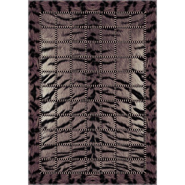 Tmavohnedý koberec Vitaus Animal, 80 x 120 cm