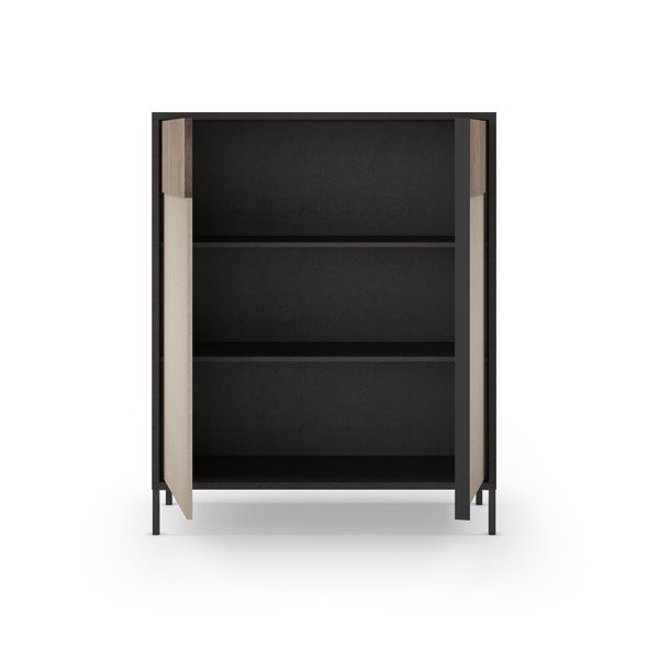 Antracitovo-svetlohnedá skrinka 106x130 cm Amalia – Marckeric-image-2