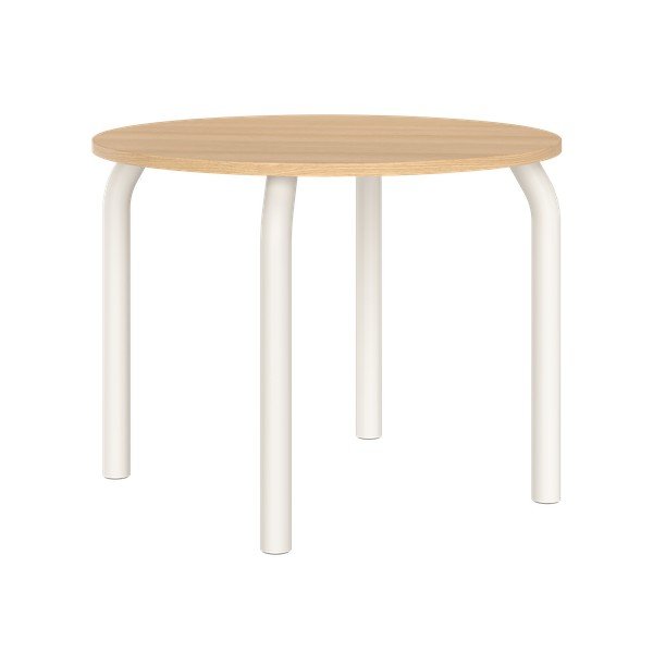 Okrúhly jedálenský stôl s doskou v dubovom dekore ø 100 cm Meko – noo.ma