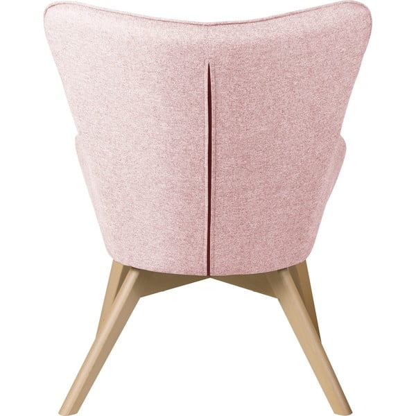 Svetloružové kreslo s podnožkou Niko – Ropez-image-4