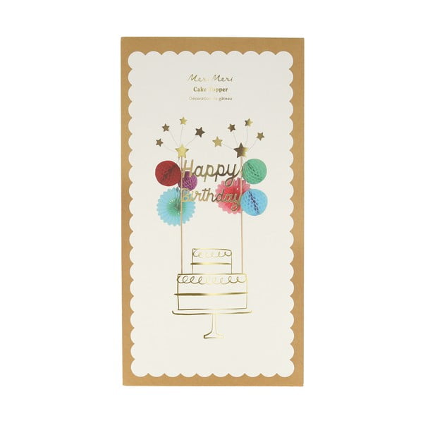 Tortový zápich Happy Birthday – Meri Meri-image-1