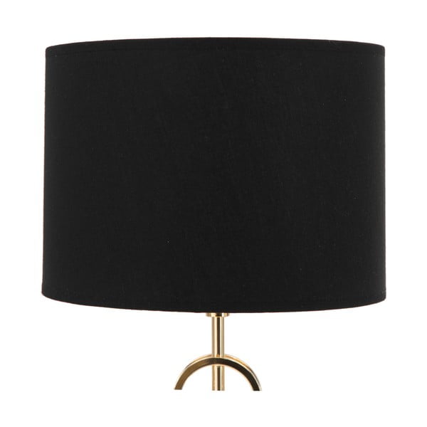 Stolová lampa v čierno-zlatej farbe Mauro Ferretti Glam Rings, výška 54,5 cm-image-4