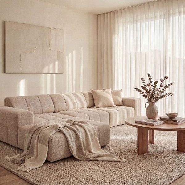 Béžová rohová pohovka (ľavý roh) Chicago – Cosmopolitan Design-image-1