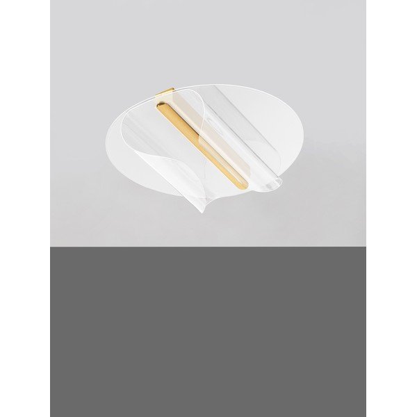 Hliníkové LED stropné svietidlo so stmievačom v zlatej farbe 55x45 cm Valentin – Nova Luce-image-3