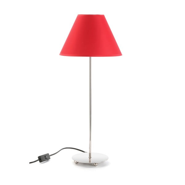 Červená stolová lampa Versa Metalina, ø 25 cm