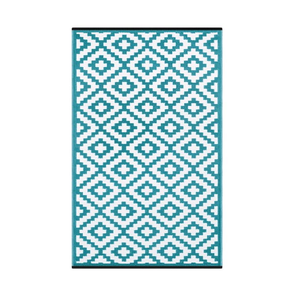 Modro-biely obojstranný vonkajší koberec Green Decore Classo, 90 × 150 cm