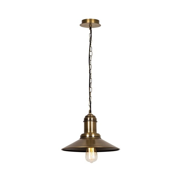 Závesné svietidlo v bronzovej farbe s kovovým tienidlom ø 30 cm Sivani – Opviq lights