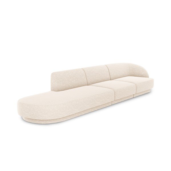 Krémovobiela pohovka 302 cm Miley - Micadoni Home-image-3