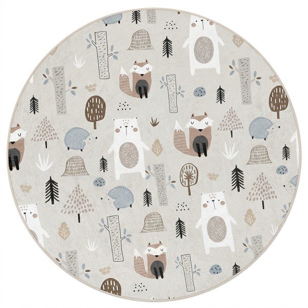 Prateľný detský koberec ø150 cm Forest Friends – Mila Home