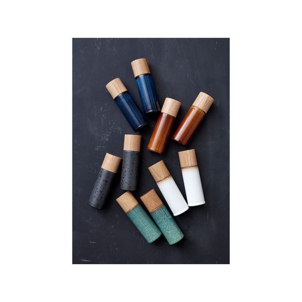 Tmavomodrá keramická súprava mlynčekov na korenie a soľ 2 ks Gastro Blue – Bitz-image-2