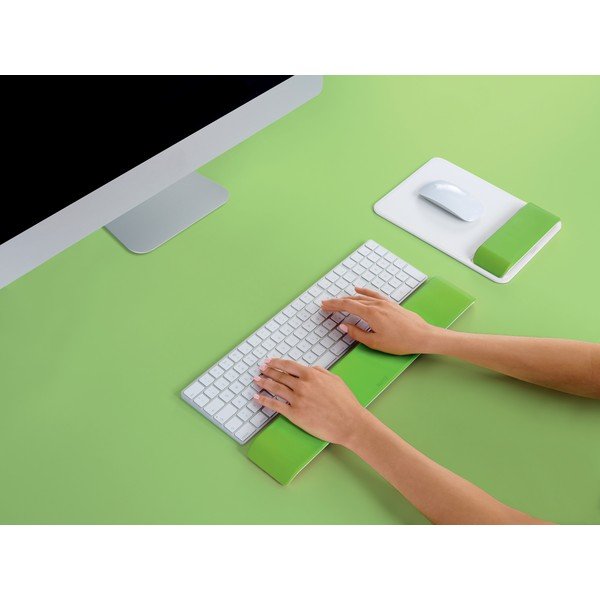 Bielo-zelená opierka zápästia na klávesnicu Leitz WOW-image-4