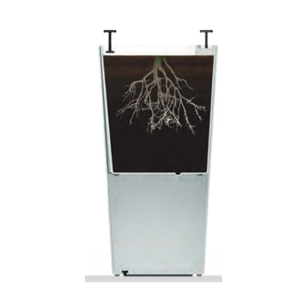 Hnedý matný kvetináč Gardenico Elise, výška 26 cm-image-1