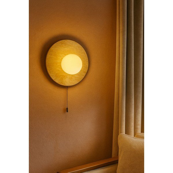 Béžové kamenné nástenné svietidlo ø 12 cm Hilde – Opviq lights-image-4