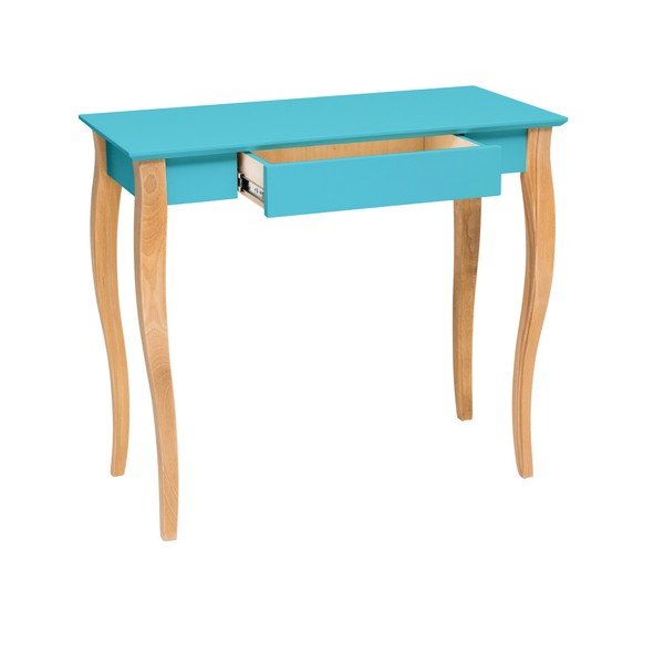 Tmavotyrkysový písací stôl Ragaba Lillo, dĺžka 85 cm-image-1