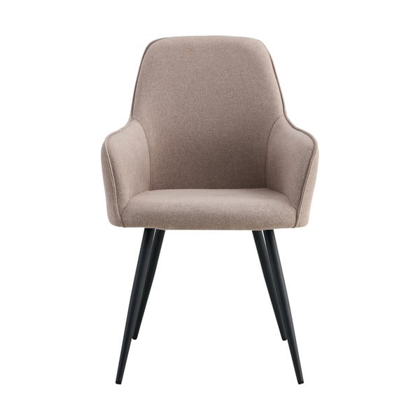 Sivé čalúnené jedálenské kreslá v súprave s podrúčkami 2 ks Harbo – House Nordic-image-1