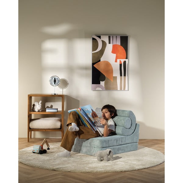 Menčestrové detské kresielko v mentolovej farbe Flipster – Wigiwama-image-3