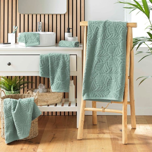 Svetlozelená froté bavlnená osuška 70x130 cm Madeira – douceur d'intérieur-image-3