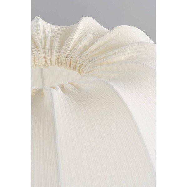 Biela/v lesklej striebornej farbe látková stojacia lampa (výška  150 cm) Pion – Jotex-image-3