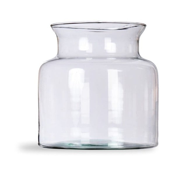 Váza z ručne fúkaného recyklovaného skla Garden Trading Broadwell, výška 19 cm