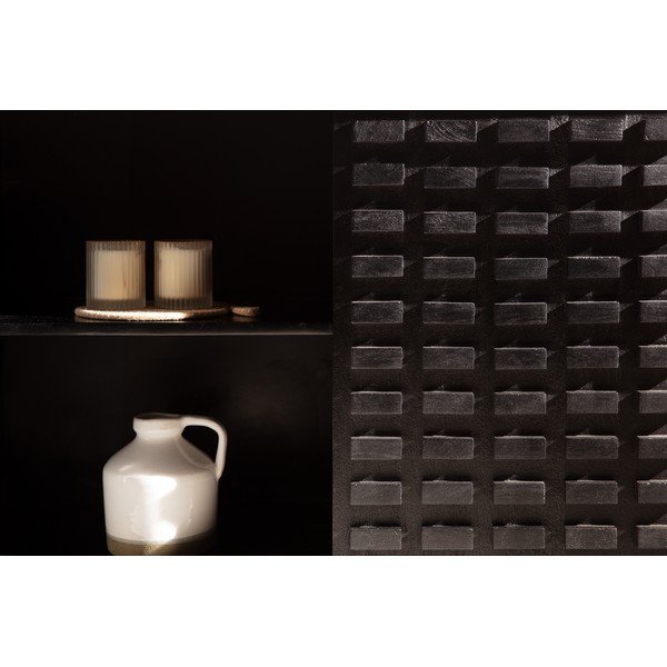 Čierna komoda z mangového dreva 200x80x40 cm Inaya – MOME-image-2