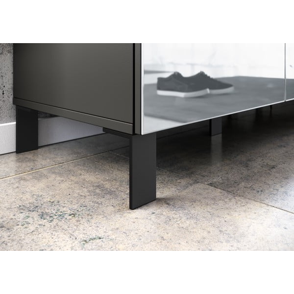 Antracitovosivá skrinka na topánky Ceduna – Germania-image-4