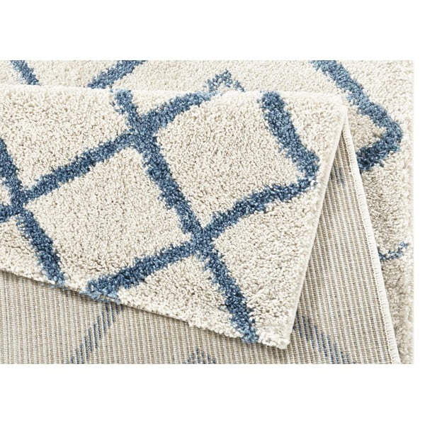 Biely koberec Mint Rugs Grid, 80 x 150 cm-image-3