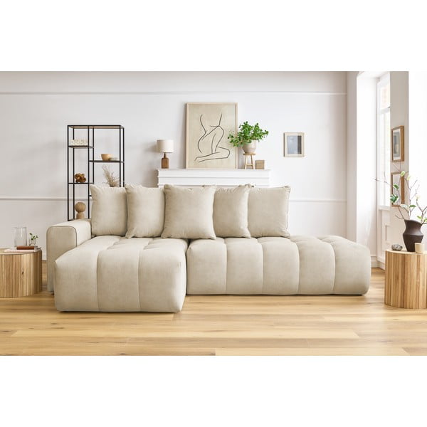 Béžová rohová pohovka (ľavý roh) Mont-Blanc - Bobochic Paris-image-1