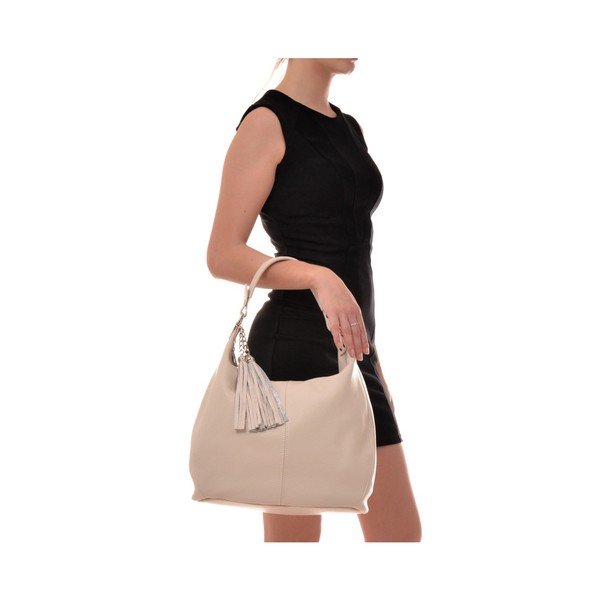 Béžová kožená kabelka Sofia Cardoni Bruhna-image-3