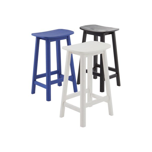 Biela barová stolička z jaseňového dreva (výška sedadla 65 cm) Selene – Jotex-image-4