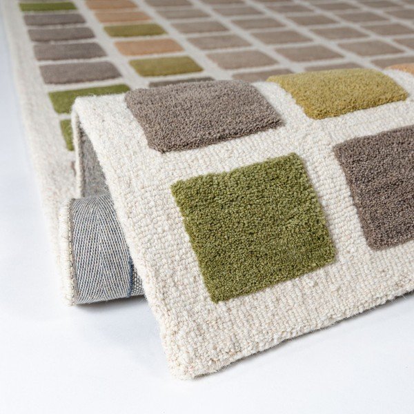 Zelený ručne tkaný vlnený koberec 160x230 cm Renga Wool – Flair Rugs-image-2