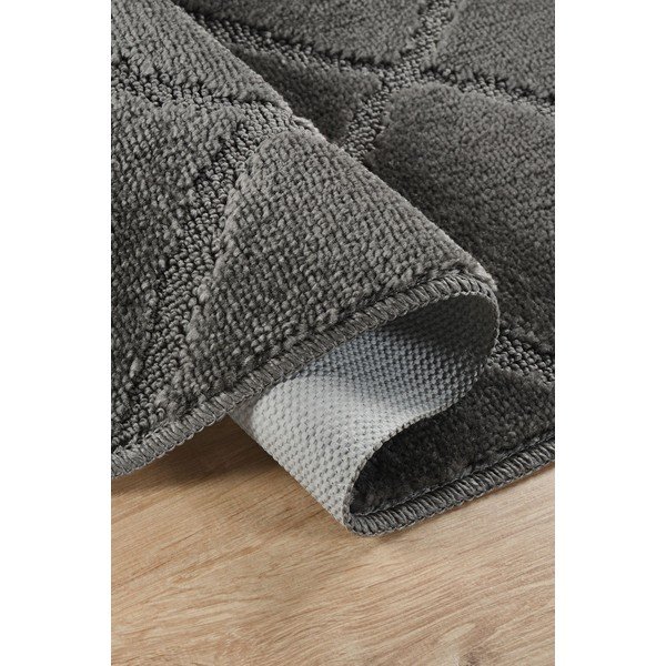 Antracitové kúpeľňové predložky v súprave 2 ks 50x80 cm Cizgili – Foutastic-image-2