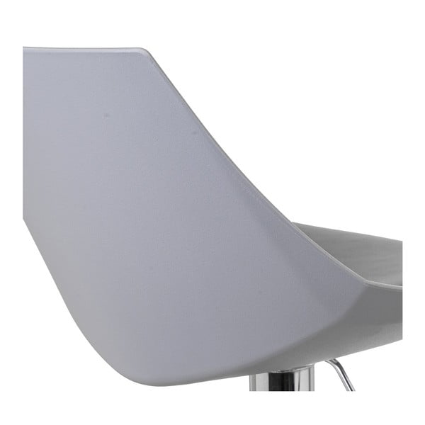 Sivé barové stoličky s nastaviteľnou výškou z imitácie kože v súprave 2 ks (výška sedadla 56,5 cm) – Casa Selección-image-2