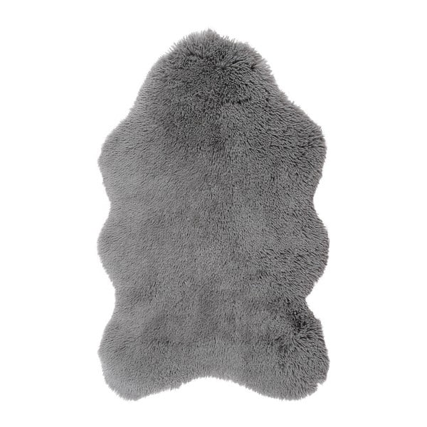 Sivý kožušinový koberec Merido Soft Bear, 90 × 140 cm