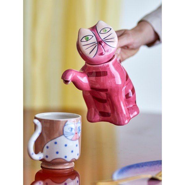 Ružová keramická kanvica na čaj 500 ml Missy – Bloomingville-image-1