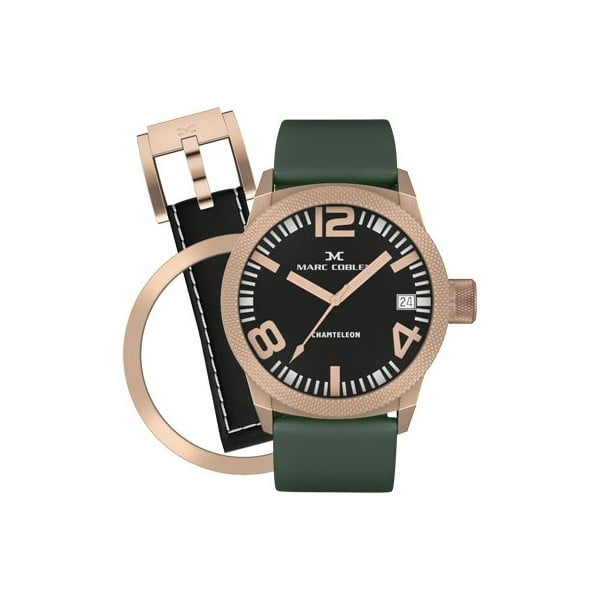 Dámske hodinky Marc Coblen s remienkom a krúžkom na ciferník naviac P80