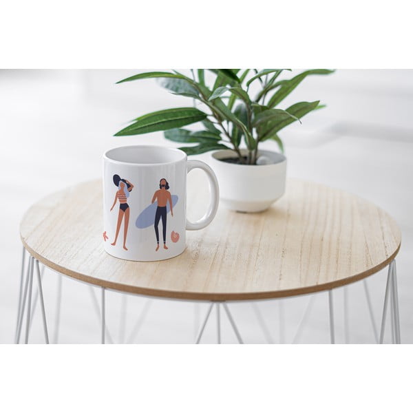 Biely keramický hrnček Butter Kings Beach Life, 330 ml-image-1