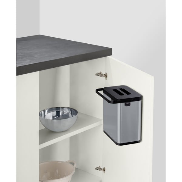 Nádoba na kompostovateľný odpad v matne striebornej farbe 3 l Colin – Wenko-image-1