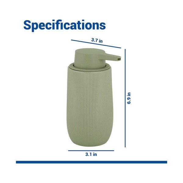 Zelený plastový dávkovač mydla 400 ml Fablo – Wenko-image-4