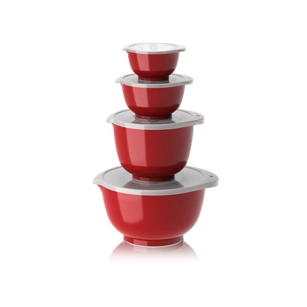 Červené misy v súprave 4 ks ø 23 cm Margrethe – Rosti