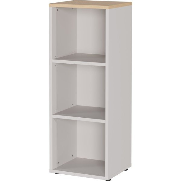 Krémovobiely matný regál 45x120x40 cm Lissabon – Germania