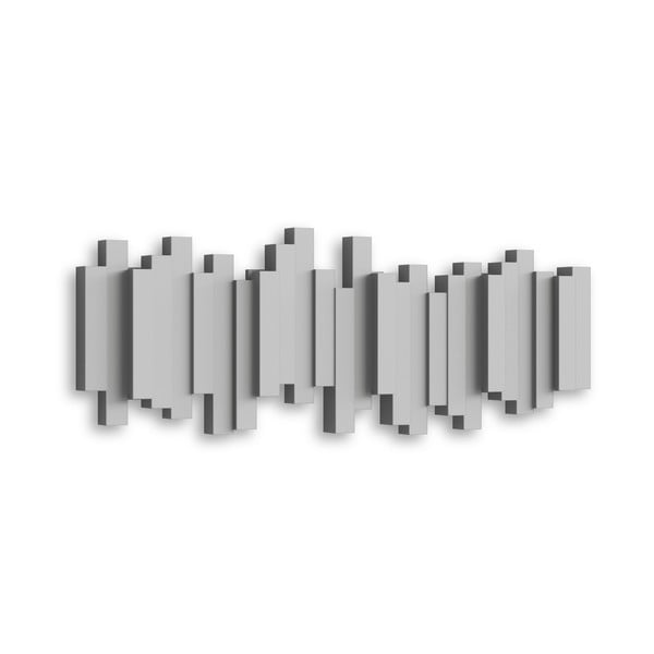 Sivý plastový nástenný vešiak Sticks - Umbra-image-3