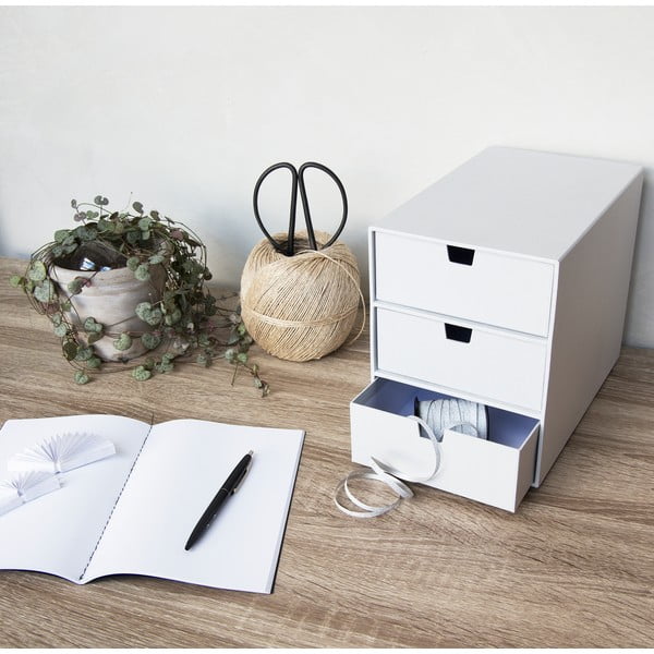 Biely zásuvkový box s 3 zásuvkami Bigso Box of Sweden Ingrid-image-3