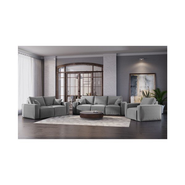 Sivá pohovka Cosmopolitan Design Miami, 245 cm-image-4