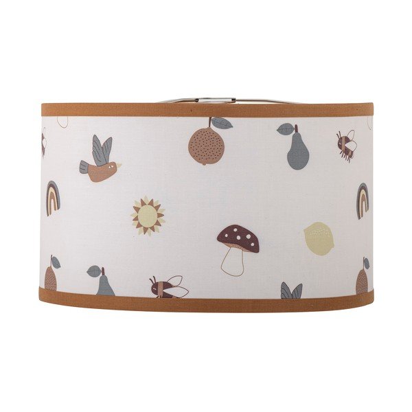 Biele/hnedé detské tienidlo s textilným tienidlom ø 34 cm Agnes – Bloomingville Mini-image-2