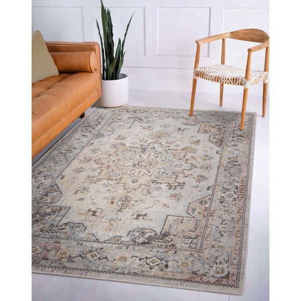 Krémovobiely koberec 200x290 cm Flores – Asiatic Carpets-image-2