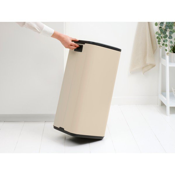 Béžový dotykový oceľový odpadkový kôš 30 l Bo Touch – Brabantia-image-2